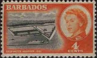 Stamp, Deep Water Harbour, Barbados,  