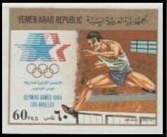 Stamp, Hurdling, Yemen, Arab Republic,  , Hurdling, Olympic Games, Sports