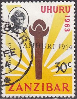 Clove overprinted "JAMHURI 1964"