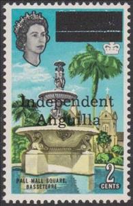 Stamp, St. Kitts-Nevis Overprinted, Anguilla,  