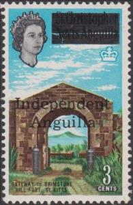 Stamp, St. Kitts-Nevis Overprinted, Anguilla,  