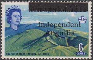Stamp, St. Kitts-Nevis Overprinted, Anguilla,  