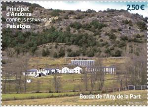 Stamp, Borda de l'Any de la Part, Andorra, Spanish Administration,  , Landscapes