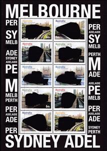 Mini Sheet, Capital City Transport, Australia,  , Buses, Ferries, Public Transport, Railways, Ships, Trams