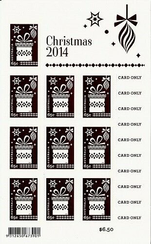 Christmas Gift with Dark Red Foil - sheet