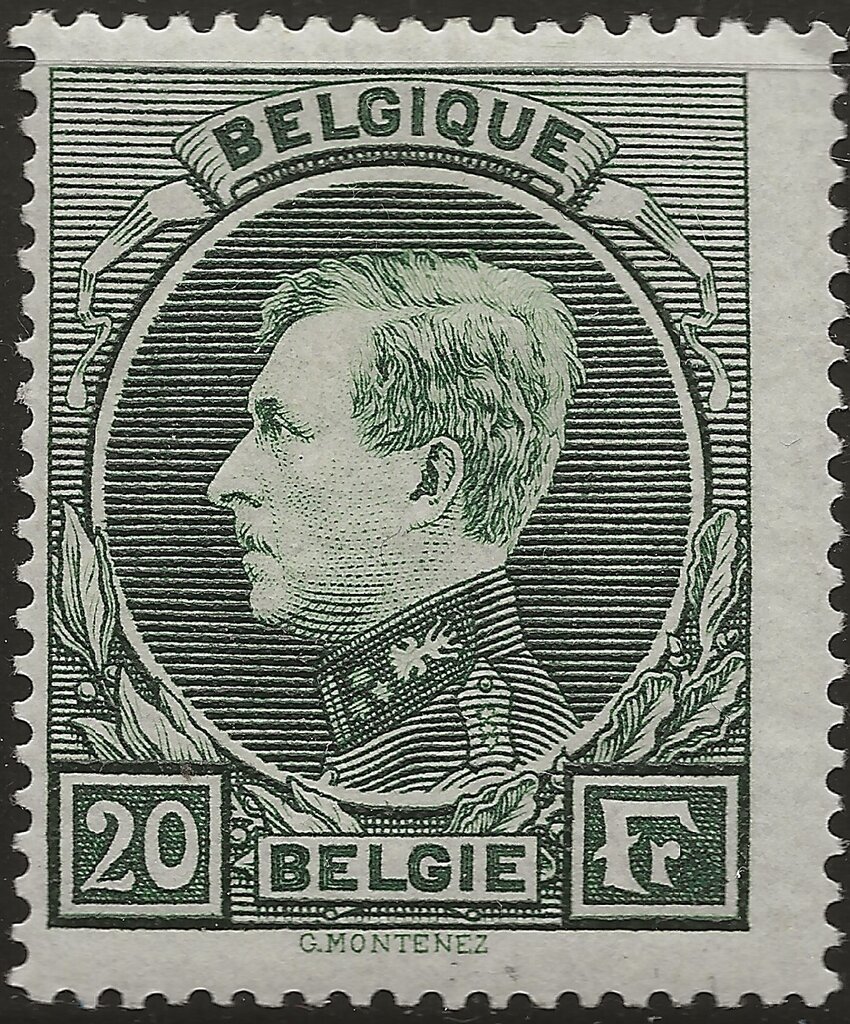 King Albert I type "Montenez'