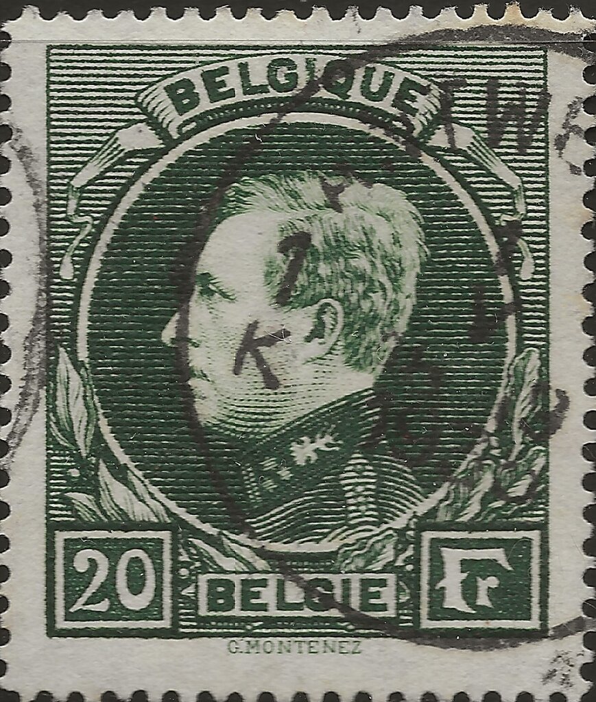 King Albert I type "Montenez'