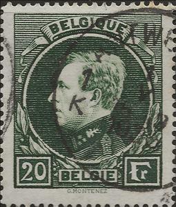 Stamp, King Albert I type "Montenez', Belgium,  , Famous People, Heads of State, Kings, Men, Royalty