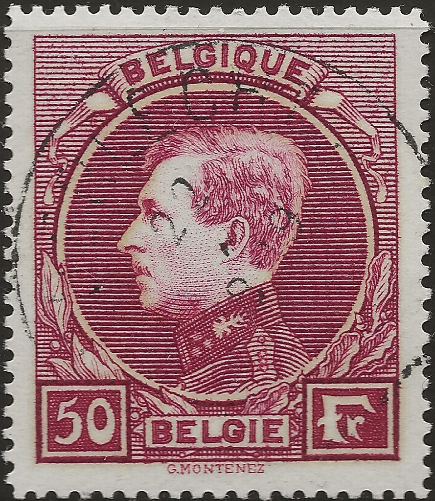 King Albert I type "Montenez'