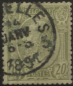Stamp, King Leopold II, Belgium,  , Famous People, Heads of State, Royalty