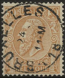 Stamp, King Leopold II, Belgium,  , Famous People, Heads of State, Royalty