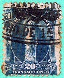 Stamp, Transacciones, Bolivia,  , Statues