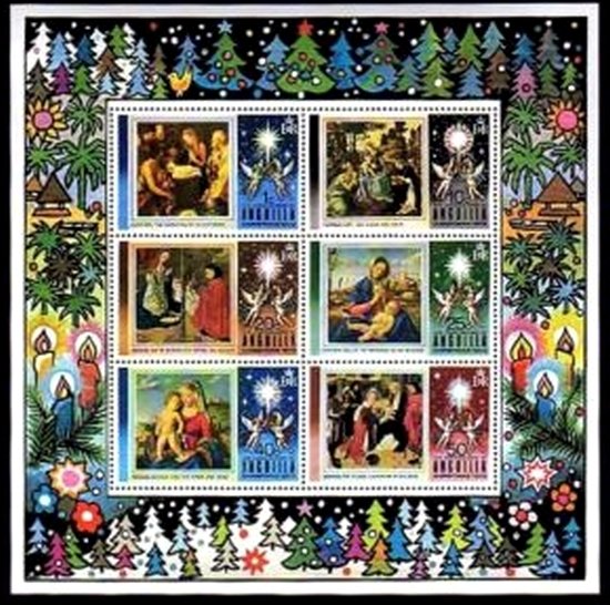 Souvenir Sheet of 6, Christmas