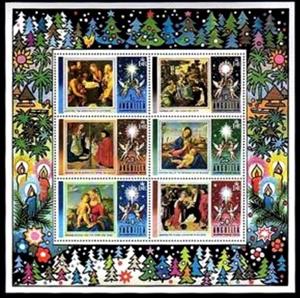 Souvenir Sheet, Souvenir Sheet of 6, Christmas, Anguilla,  