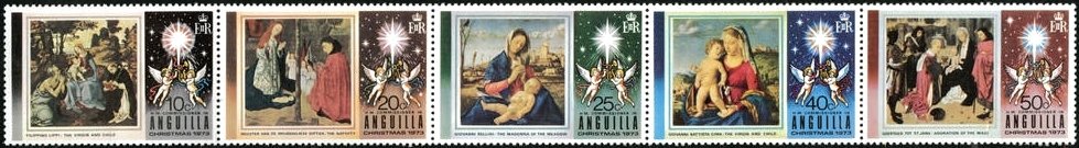 Strip of 5, Christmas