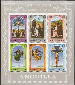 Souvenir Sheet, Souvenir Sheet of 6, Easter, Anguilla,  