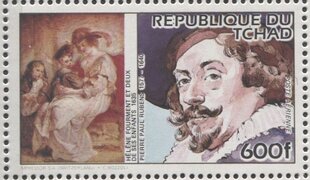 Stamp, P.P. Rubens, Chad,  , Painters, Paintings