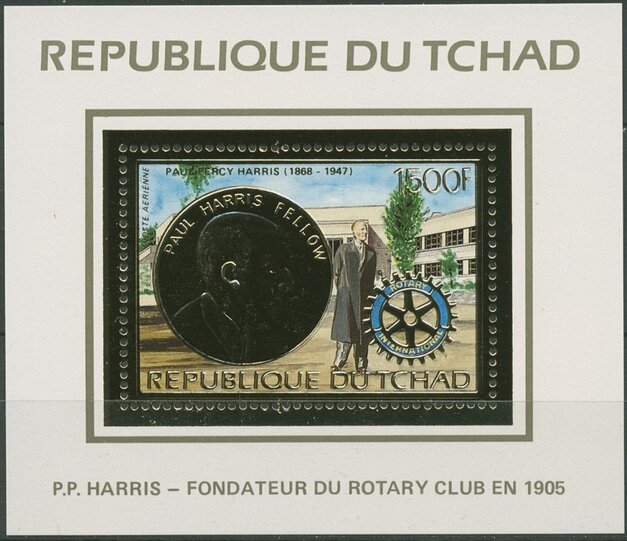 Paul Harris on medal