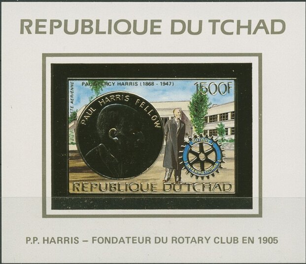 Paul Harris on medal