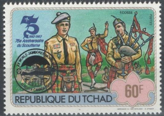 Scouts from Scotland , overprint