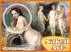 Souvenir Sheet, Naked art, Cinderellas,  , Art, Children, Nudes, Paintings, People, Women