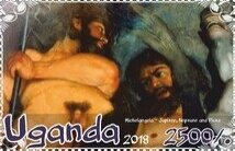 Stamp, Naked arts, Cinderellas,  , Art, Men, Nudes, Paintings