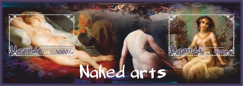 Mini Sheet, Naked arts, Cinderellas,  , Art, Nudes, Paintings, People, Women