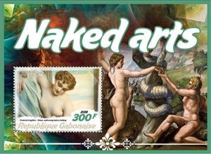 Souvenir Sheet, Naked arts, Cinderellas,  , Art, Nudes, Painters, Paintings, People, Women