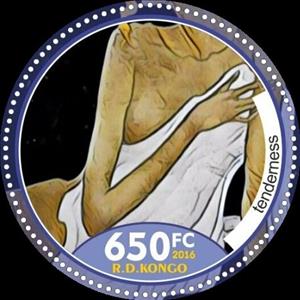 Stamp, Painting in style nude. Andrei Belle, Cinderellas,  , Art, Nudes, Painters, Paintings, Women