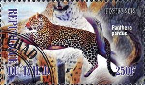 Stamp, Panthera pardus, Cinderellas,  , Animals (Fauna), Mammals