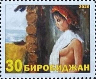 Russian bath in painting