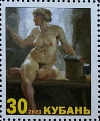 Russian bath in painting