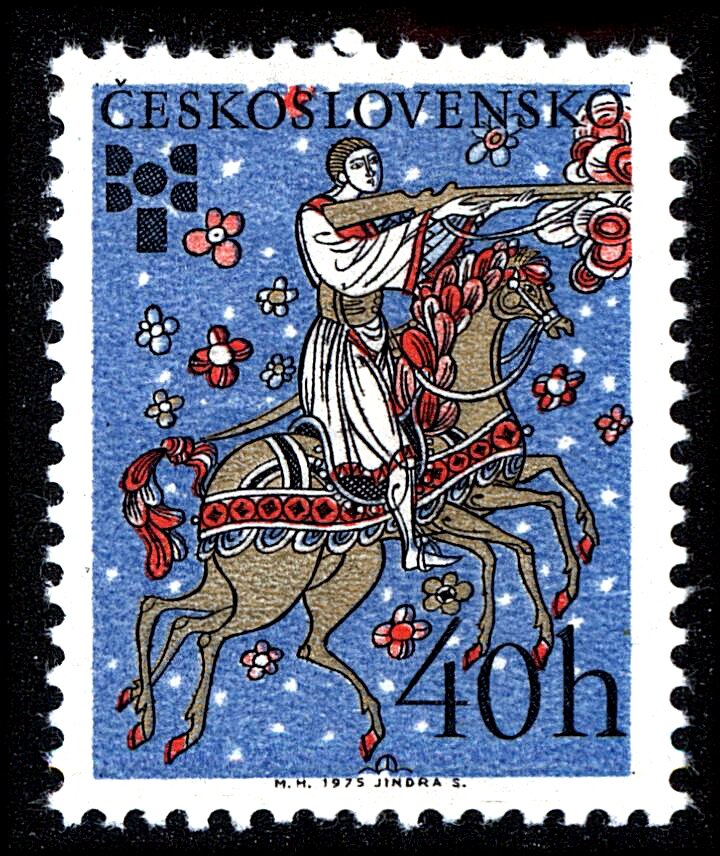 Hero on horseback, by Val Muntenau