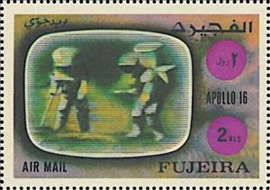Stamp, Astronauts, Fujairah (Fujeira),  , Astronauts, Moon Landing