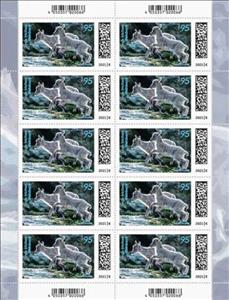 Mini Sheet, Alpine Ibex (Capra ibex), Germany, Federal Republic,  , Animals (Fauna), Goats, Mammals