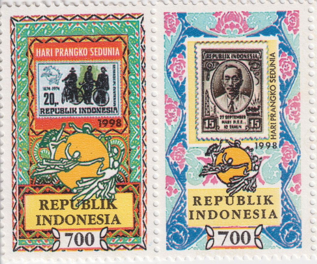 World Stamp Day pair