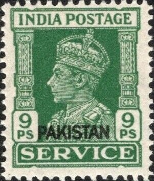 King George VI wearing Imperial Crown of India