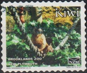 Stamp, Brooklands Zoo New Plymouth. Small Format, Personalized and Private Mail Stamps,  , Animals (Fauna), Mammals, Monkeys, Zoos