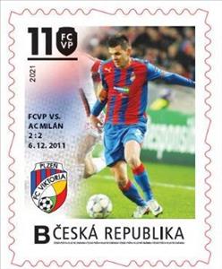 Stamp, FCVP vs. AC Milán 2:2, 6. 12. 2011, Personalized and Private Mail Stamps,  , Anniversaries and Jubilees, Football (Soccer)