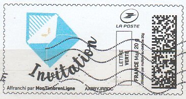 Invitation in a Turquiose Envelope