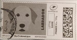 Stamp, Labrador, Personalized and Private Mail Stamps,  , Dogs, Stylized Animals