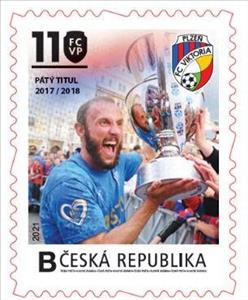 Stamp, Pátý titul 2017/2018, Personalized and Private Mail Stamps,  , Anniversaries and Jubilees, Football (Soccer)