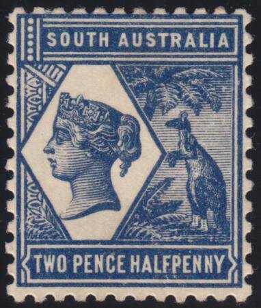 Queen Victoria and Red kangaroo (Macropus rufus)