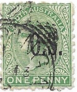 Queen Victoria overprinted by O.S.