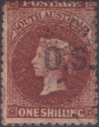 Queen Victoria overprinted by O.S.
