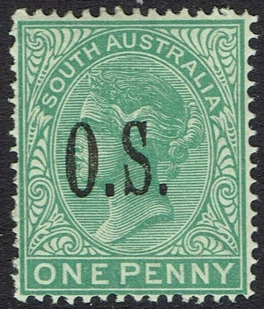Queen Victoria with O.S. overprint close