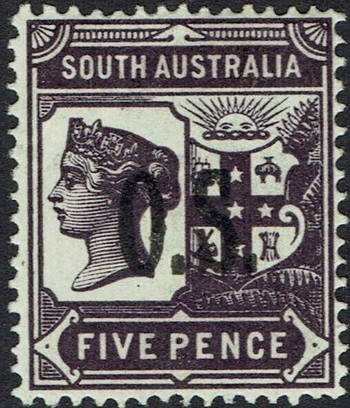 Queen Victoria with O.S. overprint close