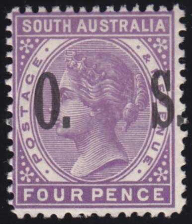 Queen Victoria with O.S. overprint wide