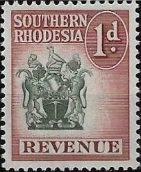 Stamp, Coat of arms, Southern Rhodesia,  , Coats of Arms