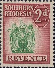 Stamp, Coat of arms, Southern Rhodesia,  , Coats of Arms